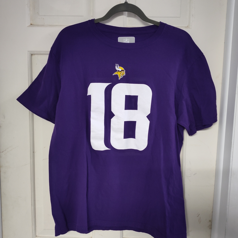 NFL Minnesota Vikings Purple Jefferson Shirt with Logo